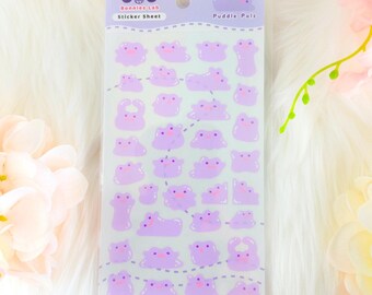 Puddle Pal Sticker Sheet (Purple)