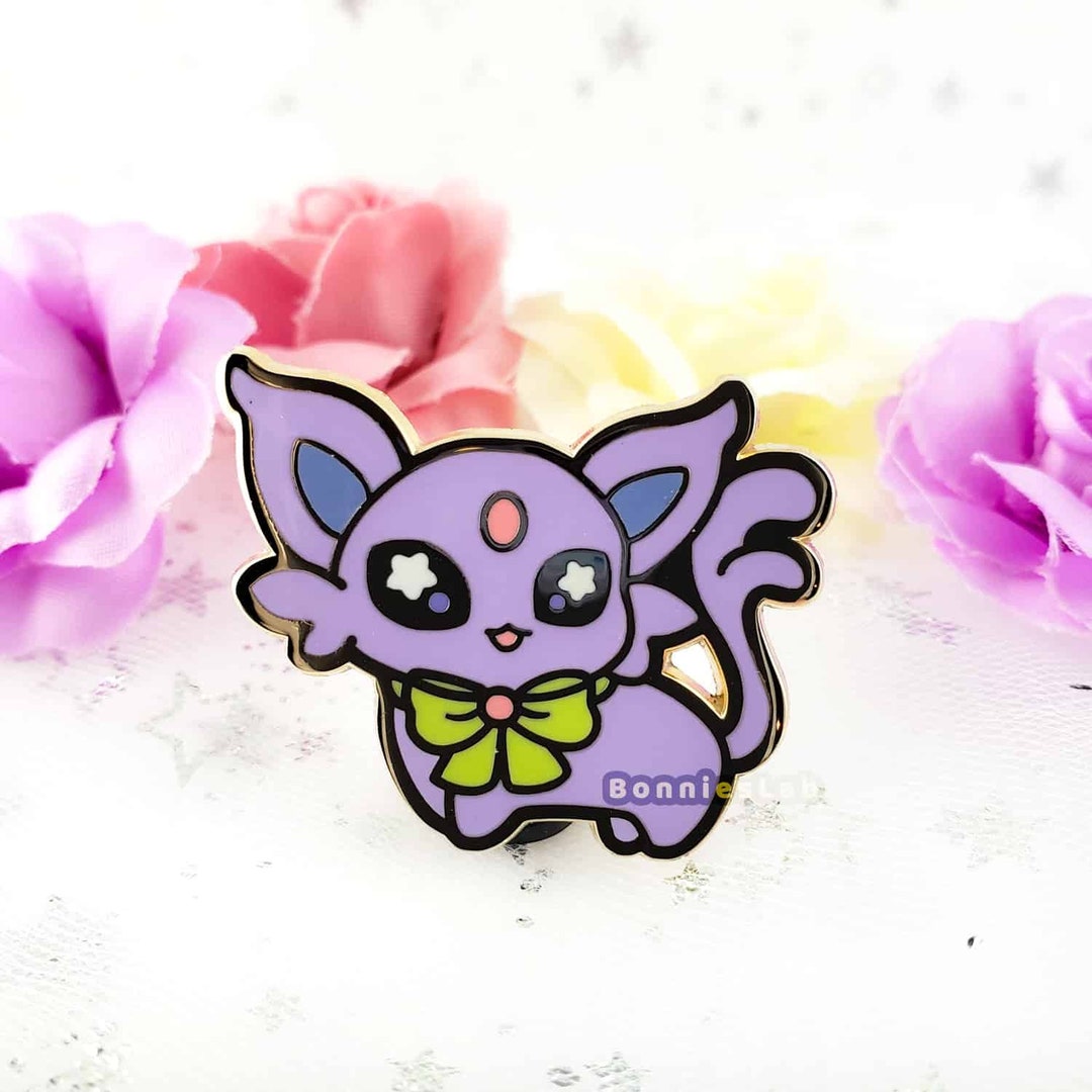 Chibi Espeon Enamel Pin - Etsy