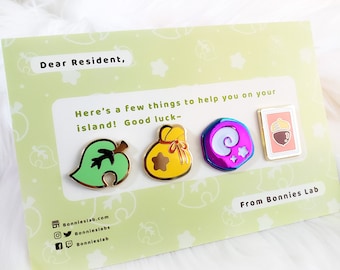 Animal Crossing Essential Items Emaille Stifte Set