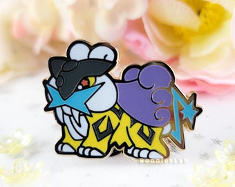 Pin de esmalte Raikou (brilla en la oscuridad)