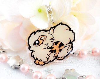 Arcanine Epoxy Acrylic Keychain Charm