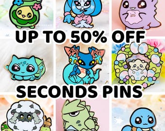 Seconds / B-Grade Pins Sale | Discounted Enamel Pins | 50% Off Sale!