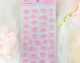 Puddle Pal Sticker Sheet (Pink)