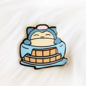Chillax PokeOnsen Enamel Pin
