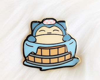 Chillax PokeOnsen Enamel Pin