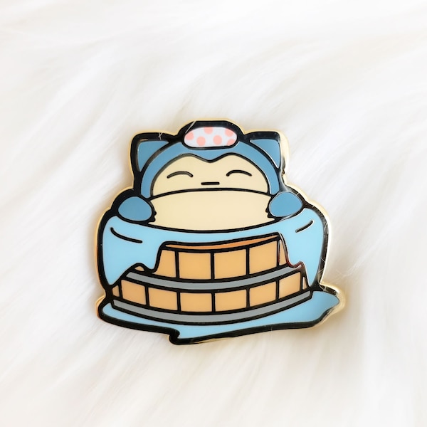 Chillax PokeOnsen Enamel Pin