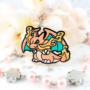 Charizard Epoxy Acrylic Keychain Charm