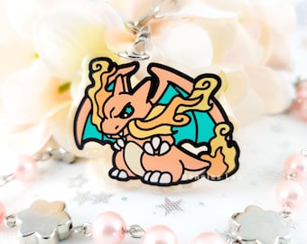 Charm para llavero de acrílico epoxi de Charizard