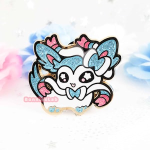 Pin de esmalte brillante de Sylveon de Chibi