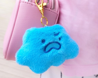 Puddle Pal Pocket Plush Keychain – Blue