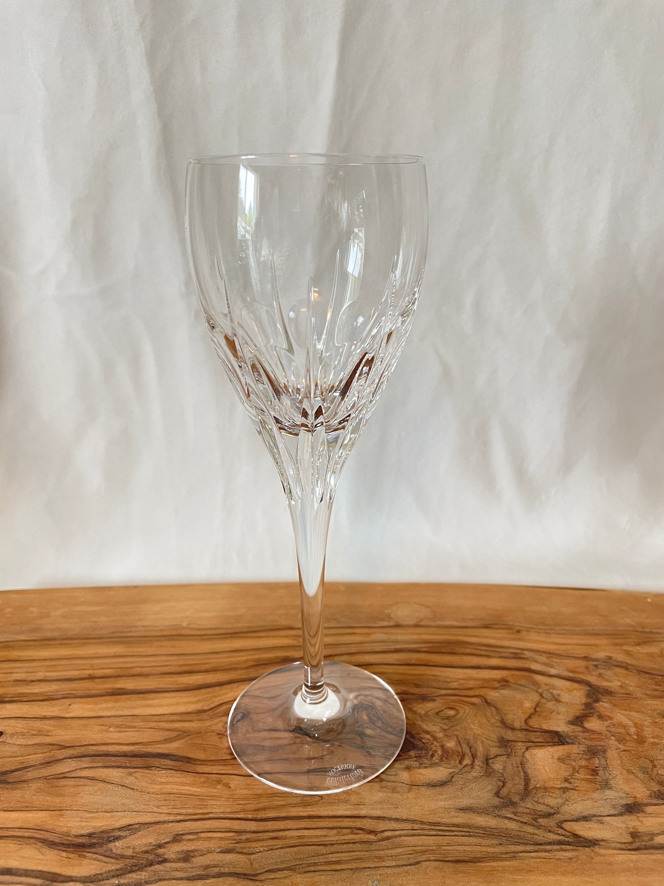 Set of 2 Waterford Nocturne Tranquility Crystal Wine Glasses - Etsy