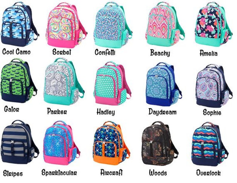 boys backpack Camo backpack Monogrammed bookbag girls monogrammed backpack Back to School Monogrammed Backpack Girls backpack