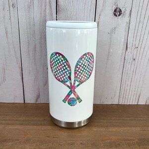 TENNIS Quad Can Cooler, Preppy Can Cooler