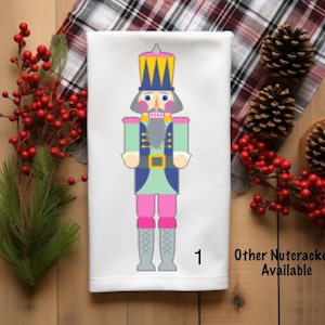 NUTCRACKER, Tea Towel, Christmas, Flat Weave, Hand Towel, Dish Towel, Personalized