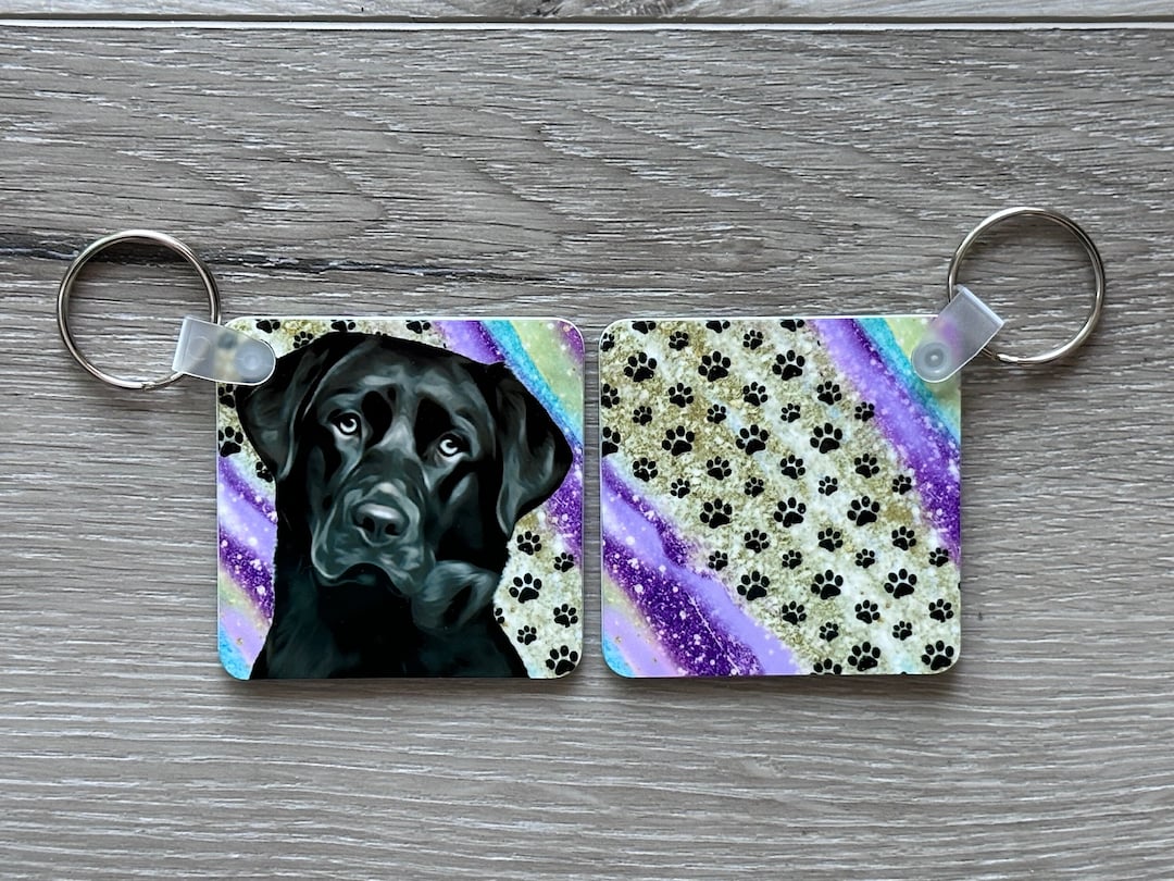Labrador Retriever KEYCHAIN, Black Labrador, Dog Gift, Bag Tag, Zipper Pull, Luggage Tag