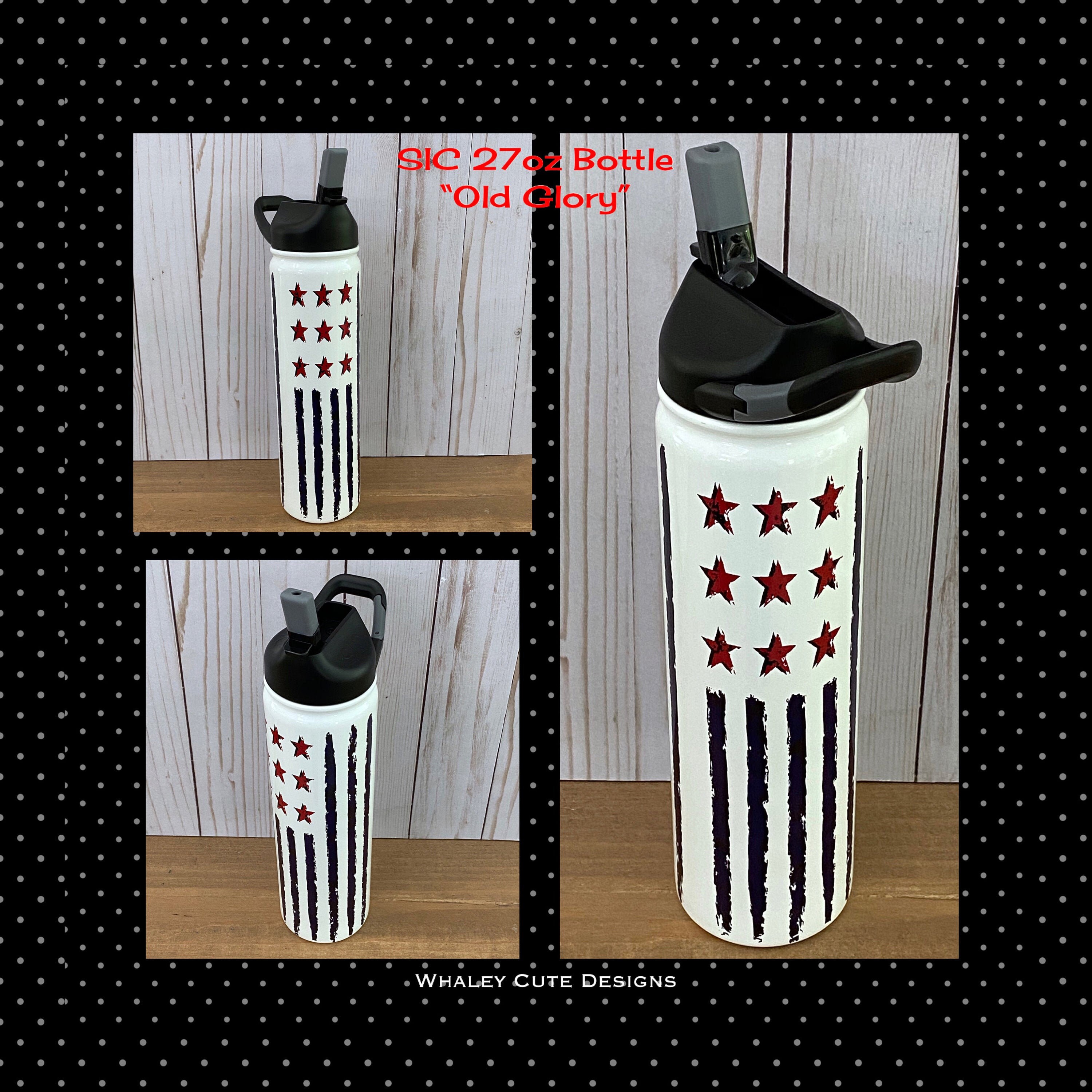 27 oz. SIC® Pastel Stripes Water Bottle