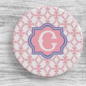 Monogram COASTERS,  Chinoiserie, Sandstone, Coastal, Preppy, Watercolor, Set of 2, Set of 4,