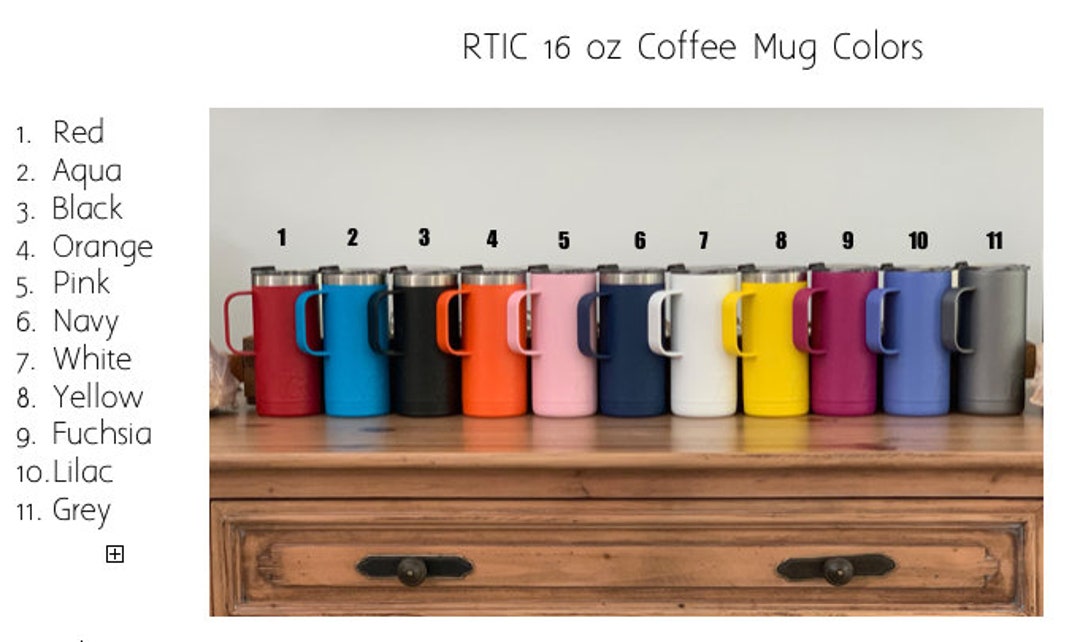 RTIC 16 oz Coffee Travel Mug with Lid and Handle