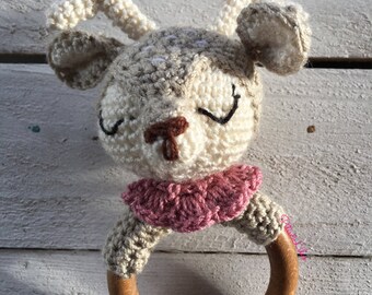 Amigurumi Ciervito head Rattle-Snapper