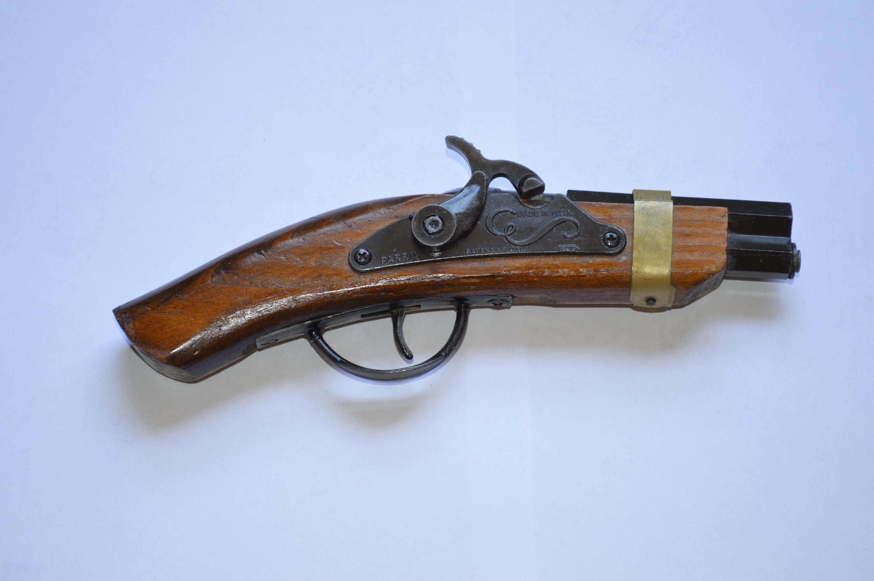 Vintage Parris Toy Gun---wood & Metal Cap Gun---disneyland