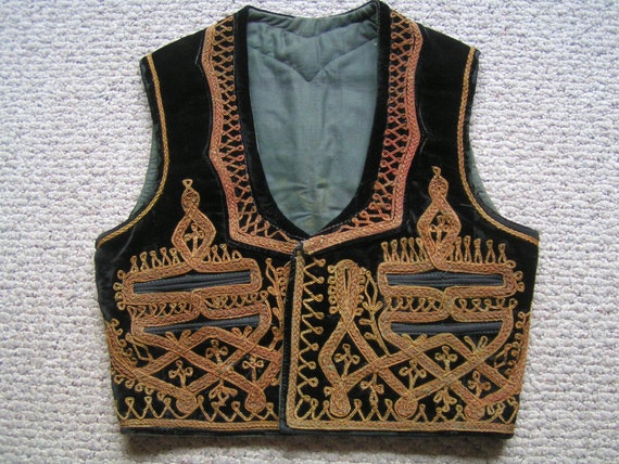 Authenic Middle Eastern Vest---Vintage Ethnic Embr