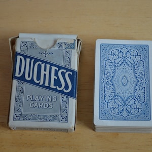 Antique Duchess Fortune Playing Cards---Americana Fortune Deck of Cards---Fortune Playing Cards---Antique Deck of Cards--Gypsy Deck of Cards