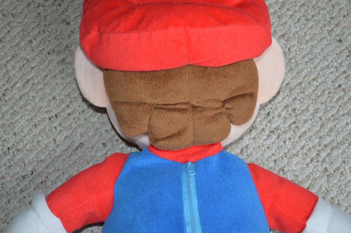 large mario stuffed toy