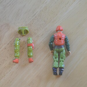 GI Joe Desert Fox Vehicle & Figure--Desert Fox ARAH and Skidmark--GI Joe Desert Fox Vehicle-1988 Desert Fox Vehicle-gi Joe Skidmark Figure Bild 3