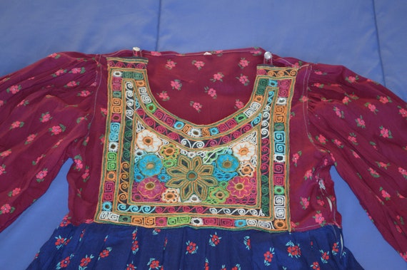 Authenic Afghan Dress---Vintage Boho/Folk Dress--… - image 10