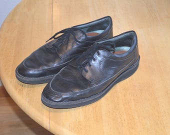 Vintage Dexter Leather Shoes---Men's Leather Shoes---Vintage Men's Dress Shoes--1980's Men's Leather Shoes--Leather Dress Shoes--Men's Shoes
