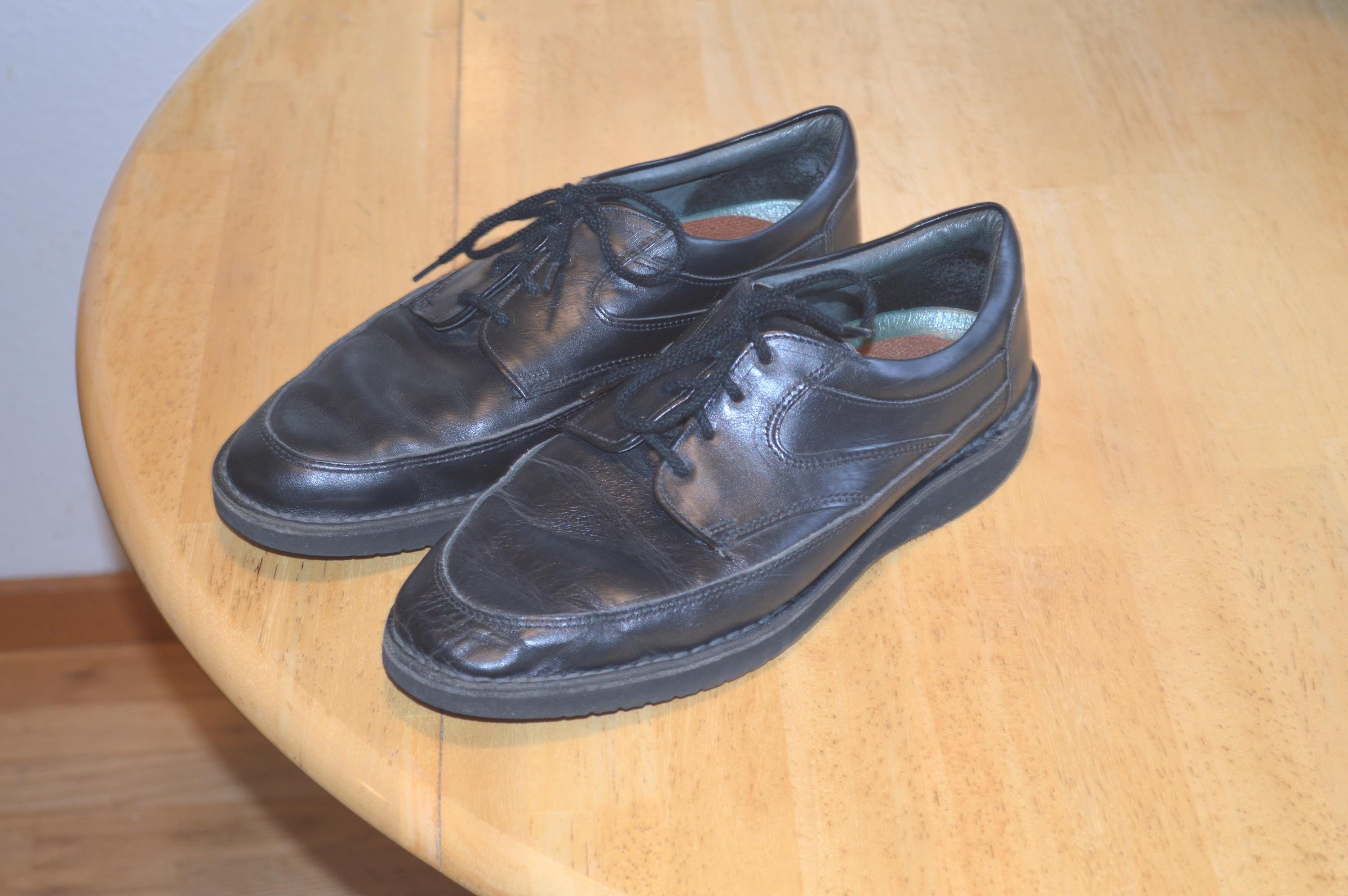 Vintage Dexter Classic Black Wingtip Shoes Dexter Black Wingtip Dress Shoes for Men for sale | eBay main image 2