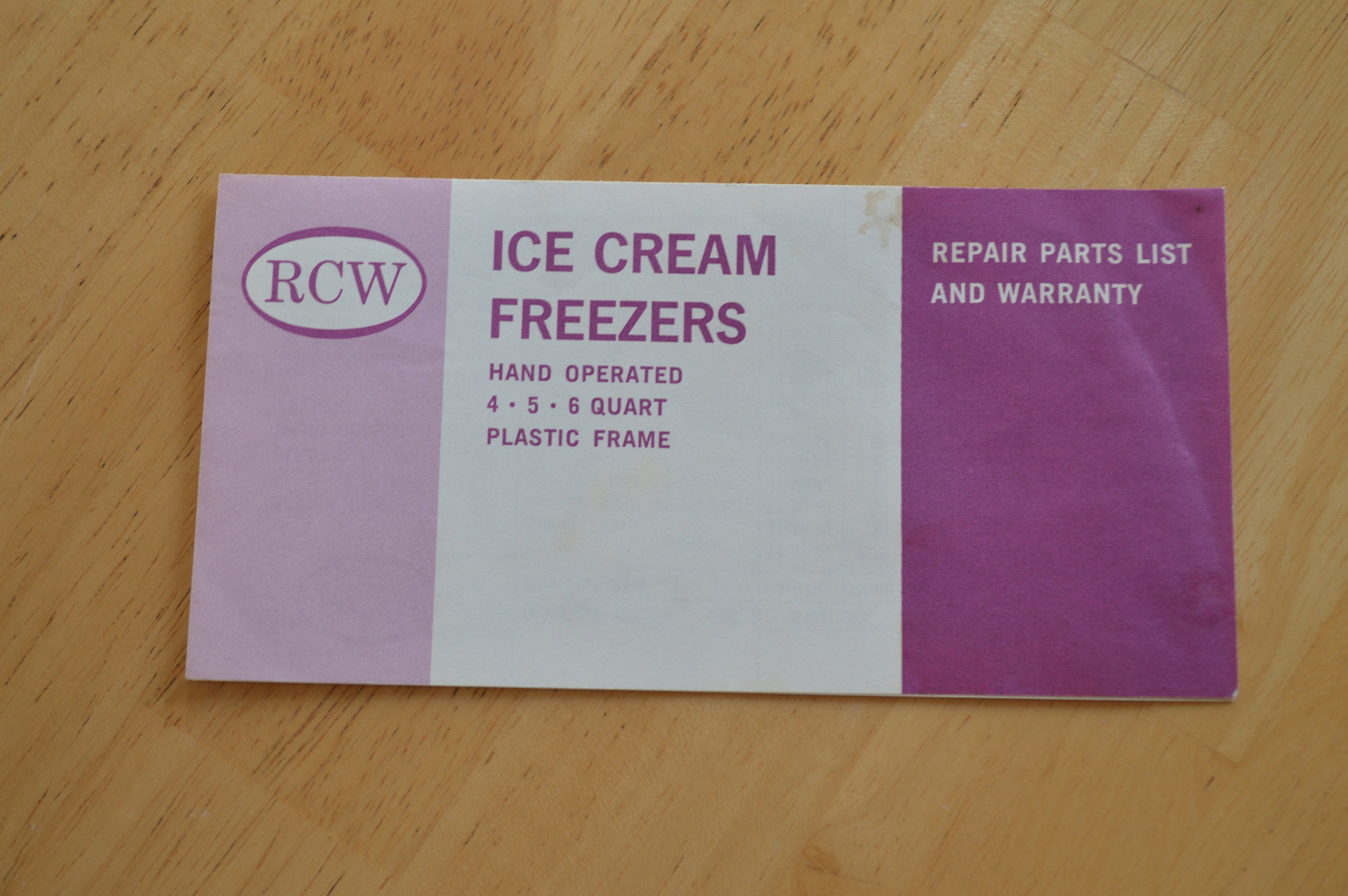 Rcw Ice Cream Freezer Parts List Reviewmotors.co