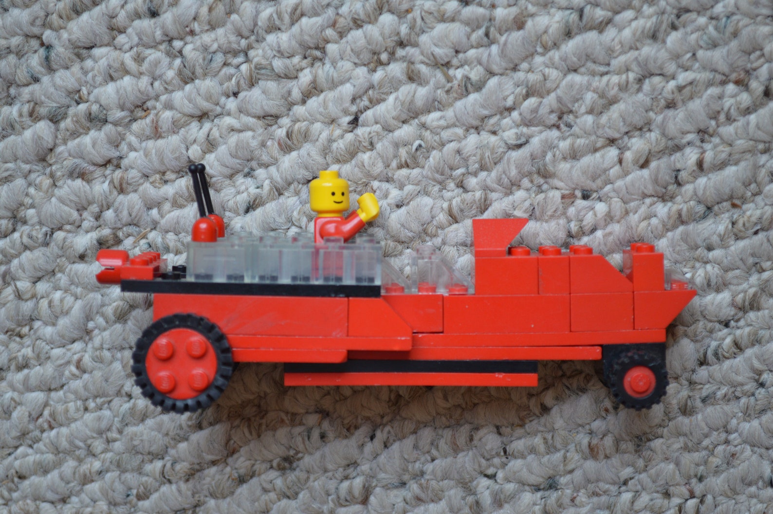 2 Vintage Lego Carslego Race Car With Mini Figuresmall Lego Car6670