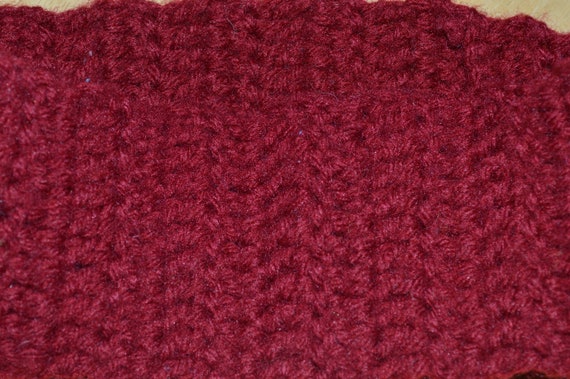 Vintage Custom Knitted Ear Warmer--Knitted Ski He… - image 3
