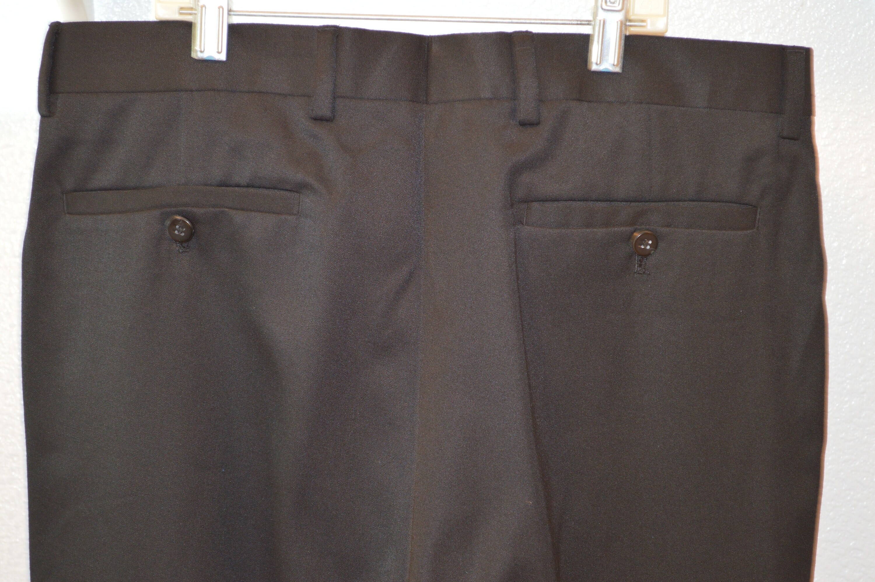 ~90'S Striped Pattern Slacks Pants Men's W34 Vintage unclear Charcoal Vintage Second Hand