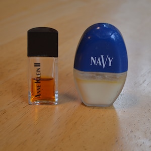 2 Vintage Perfumes---Anne Klein II Perfume---Navy White Perfume Spray---1990&#39;s Perfume---Vintage Perfume and Cologne---Vintage Fragrances