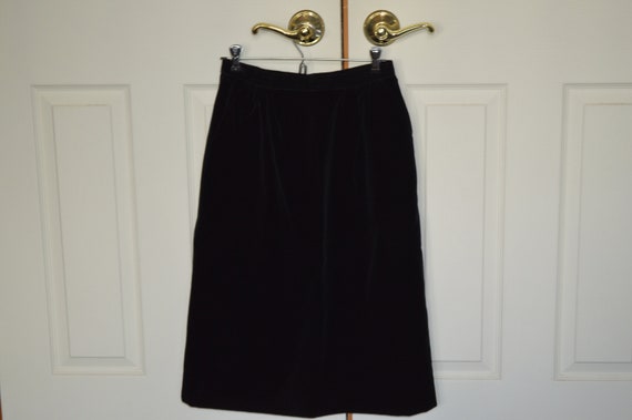 Buy Vintage Black VELVET MIDI-SKIRT Online in India - Etsy