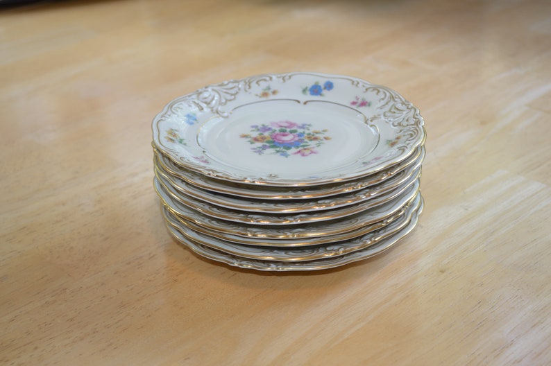 Antique KPM Dinnerware---KPM Friederike Renaissance Dinnerware---KPM Bread & Butter Plates---Antique Porcelain Bread and Butter Plates buy