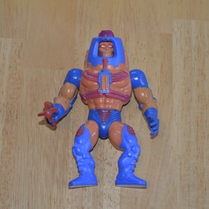 2 Original MOTU Figures---Original Man-E-Faces Figure---Original Roboto Figure---Masters of the Universe (MOTU)---Vintage From 1982 & 1984