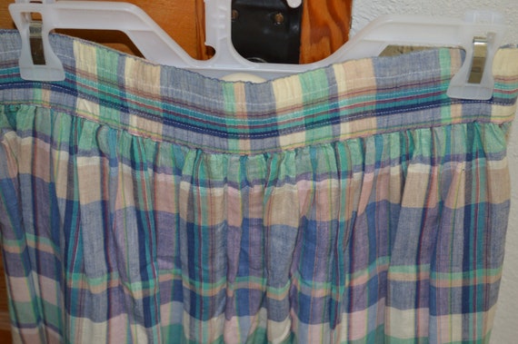 Vintage Button-Down Pleated Skirt---High Waist Mi… - image 5