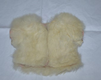 1950's Vogue Doll Coat---Vintage Rabbit Fur Doll Coat---Ginny Doll Fur Coat---Vogue Tagged Doll Coat---Doll Fur Jacket--Vintage Doll Coats