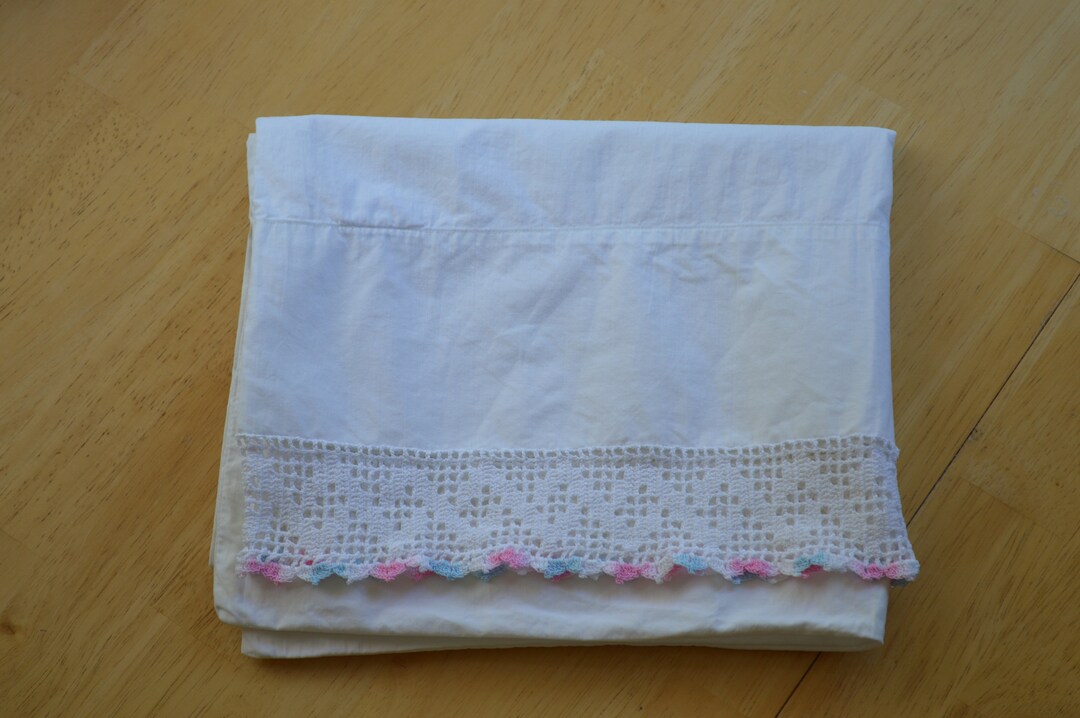 Vintage Lace Trimmed Pillow CaseLace Pillow CaseFancy Etsy France