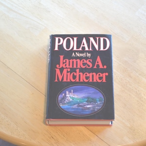 Vintage Michener Book---&quot;Poland&quot; by James Michener---Vintage 1st Edition Books---Vintage Novels---1980&#39;s Novels---Vintage Hardcover Books