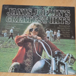 Vintage Janis Joplin Vinyl LP Record Album---Janis Joplin Greatest Hits Album---1970&#39;s LP Record Albums--Vintage Vinyl Records--Janis Joplin