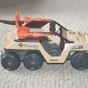 GI Joe Desert Fox Vehicle & Figure--Desert Fox ARAH and Skidmark--GI Joe Desert Fox Vehicle-1988 Desert Fox Vehicle-gi Joe Skidmark Figure Bild 5