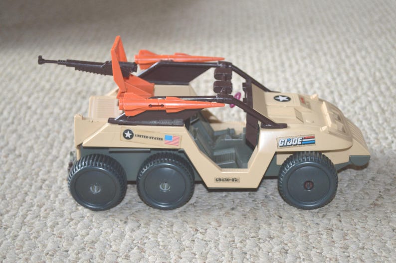 GI Joe Desert Fox Vehicle & Figure--Desert Fox ARAH and Skidmark--GI Joe Desert Fox Vehicle-1988 Desert Fox Vehicle-gi Joe Skidmark Figure Bild 5