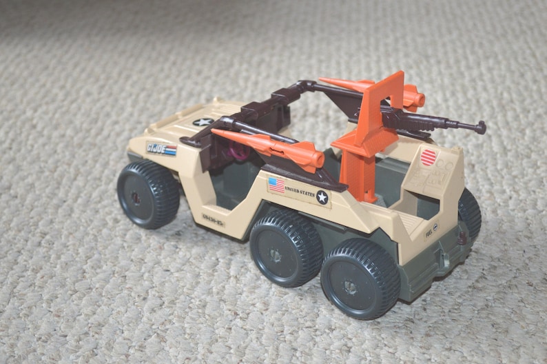 GI Joe Desert Fox Vehicle & Figure--Desert Fox ARAH and Skidmark--GI Joe Desert Fox Vehicle-1988 Desert Fox Vehicle-gi Joe Skidmark Figure Bild 7
