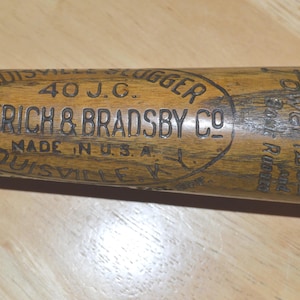 Antique Rare Baseball Bat--Old Hillerich & Bradsby Co. Bat--Antique Louisville Slugger Baseball Bat--Antique Baseball Bat-1930s Baseball Bat