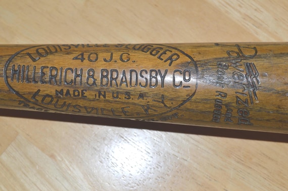 Antique Rare Baseball Bat--Old Hillerich & Bradsby Co. Bat--Antique Louisville Slugger Baseball Bat--Antique Baseball Bat-1930s Baseball Bat