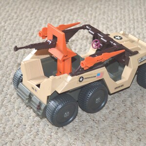 GI Joe Desert Fox Vehicle & Figure--Desert Fox ARAH and Skidmark--GI Joe Desert Fox Vehicle-1988 Desert Fox Vehicle-gi Joe Skidmark Figure Bild 6